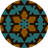 Moroccan Floral Blue Tile